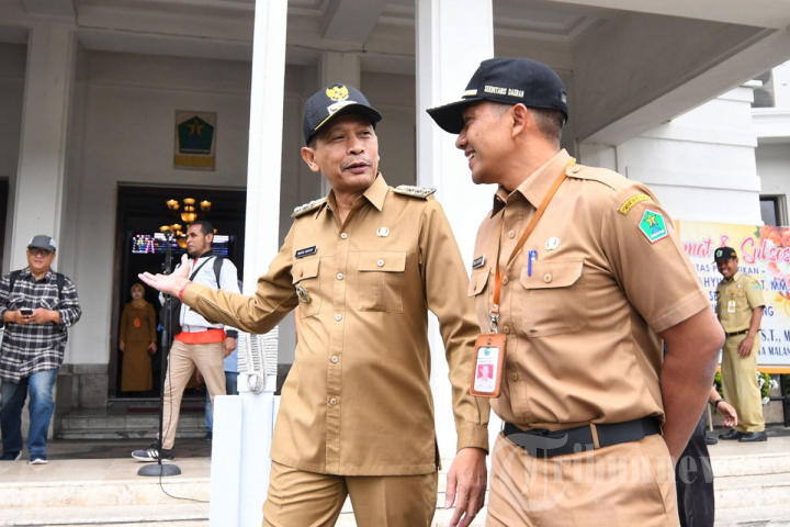 Pj Wali Kota Malang Pimpin Apel Pagi ASN