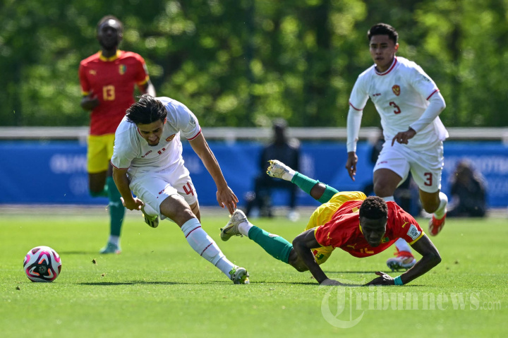 Playoff Olimpiade 2024 Indonesia Melawan Guinea di Clairefontaine Prancis