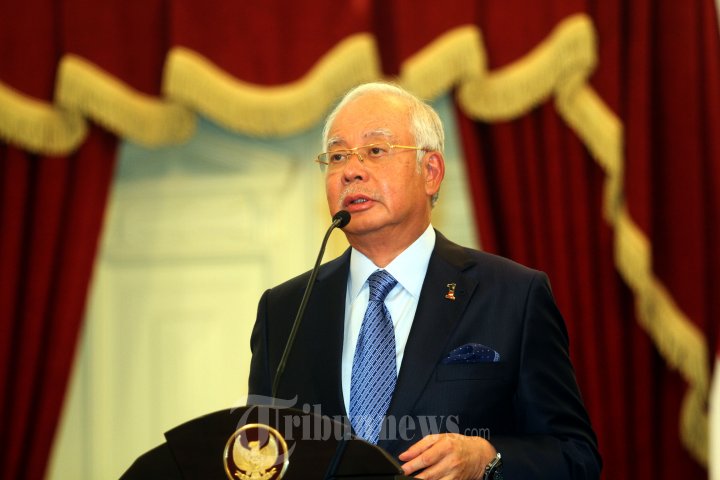 PM Malaysia Najib Razak Beri Keterangan Pers