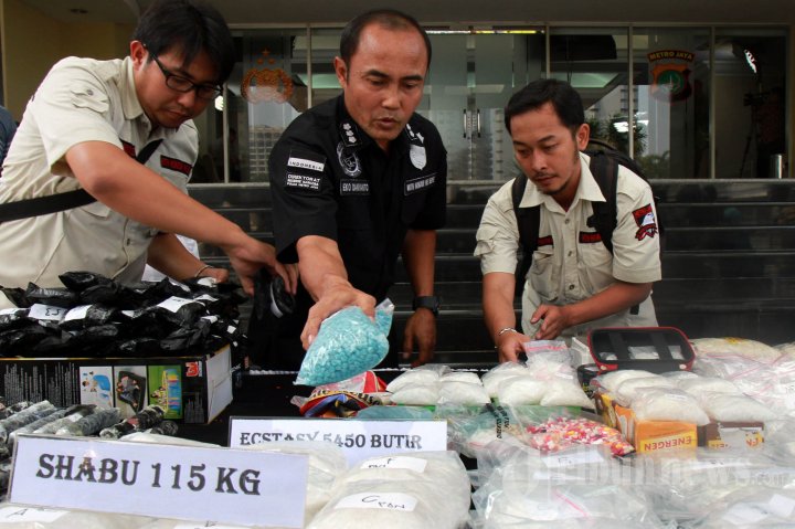Polda Metro Gelar Pengungkapan Narkotika Jaringan Internasional