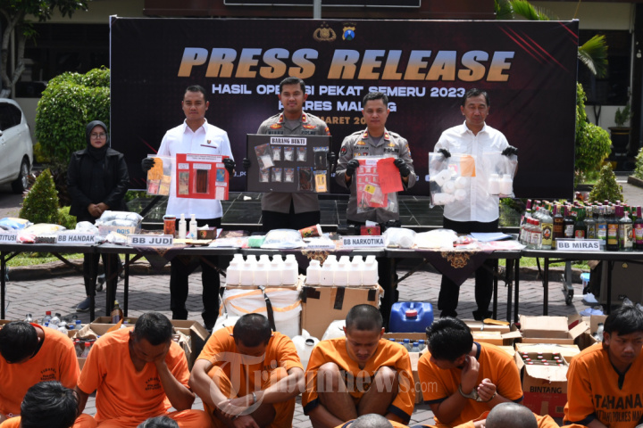 Polres Malang Ungkap Hasil Operasi Semeru 2023