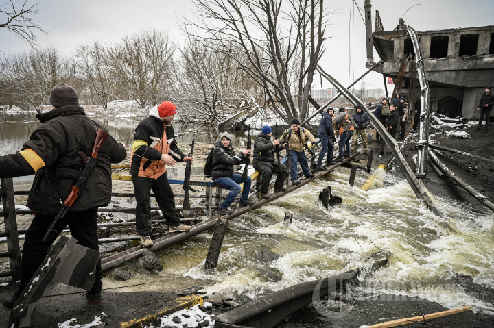 Porak-poranda Kota-kota di Ukraina Seminggu Invasi Rusia