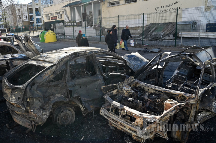 Porak-poranda Kota-kota di Ukraina Seminggu Invasi Rusia