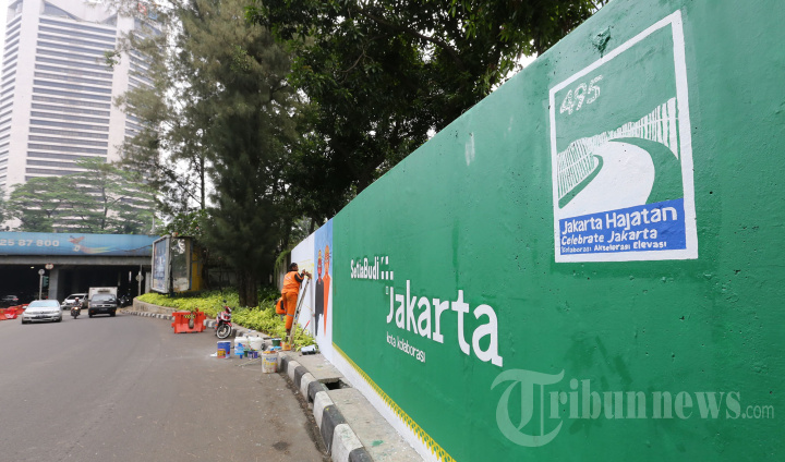 PPSU Buat Mural Sambut HUT DKI Jakarta