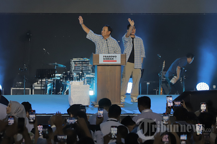 Prabowo-Gibran Berikan Pidato Kawal Suara Rakyat