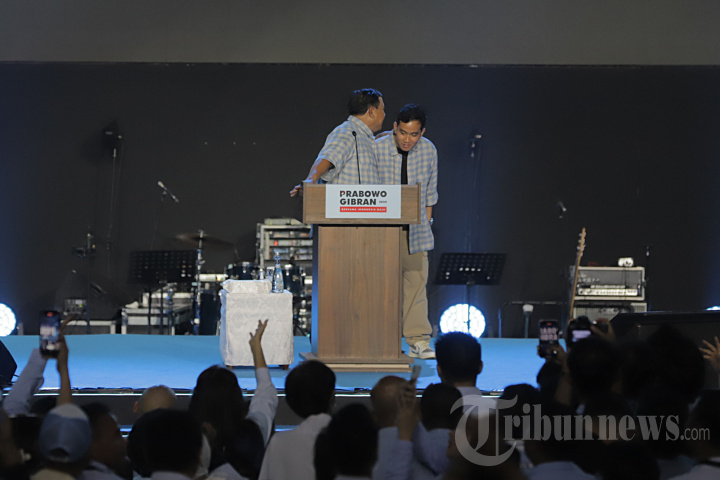 Prabowo-Gibran Berikan Pidato Kawal Suara Rakyat