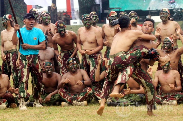 Prabowo Hadiri HUT ke 67 Kopassus di Cijantung