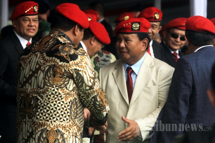 Prabowo Hadiri HUT ke 67 Kopassus di Cijantung