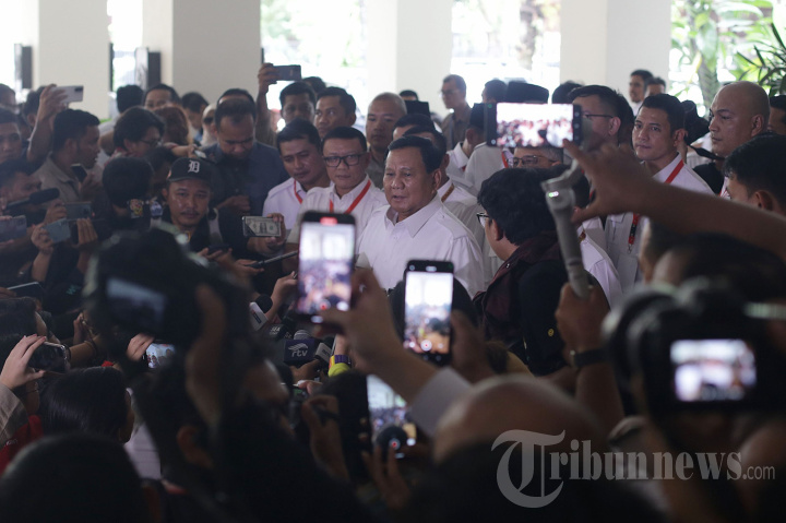 Prabowo Hadiri Rapimnas Partai Gerindra