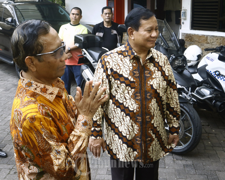 Prabowo Kunjungi Mahfud MD