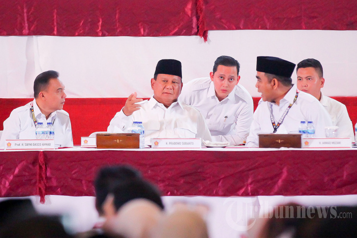Prabowo Subianto Pimpin Rakornas Internal Partai Gerindra
