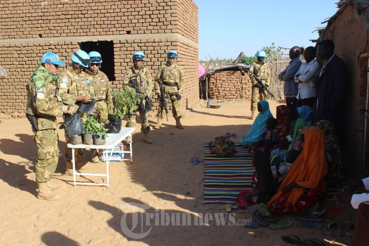 Prajurit TNI Kenalkan Penghijauan di Darfur