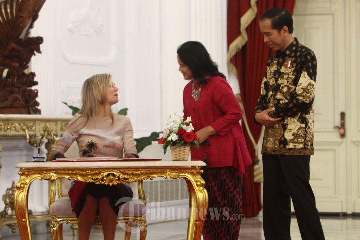 Presiden Joko Widodo Terima Kunjungan Ratu Belanda Maxima