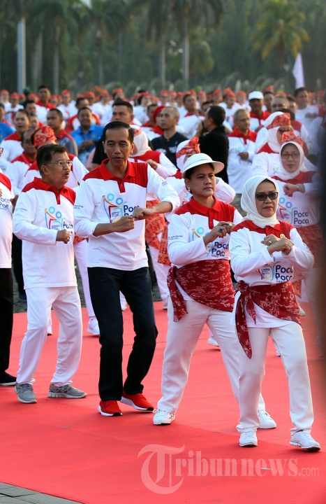 Presiden Joko Widodo Turut Senam Poco Poco