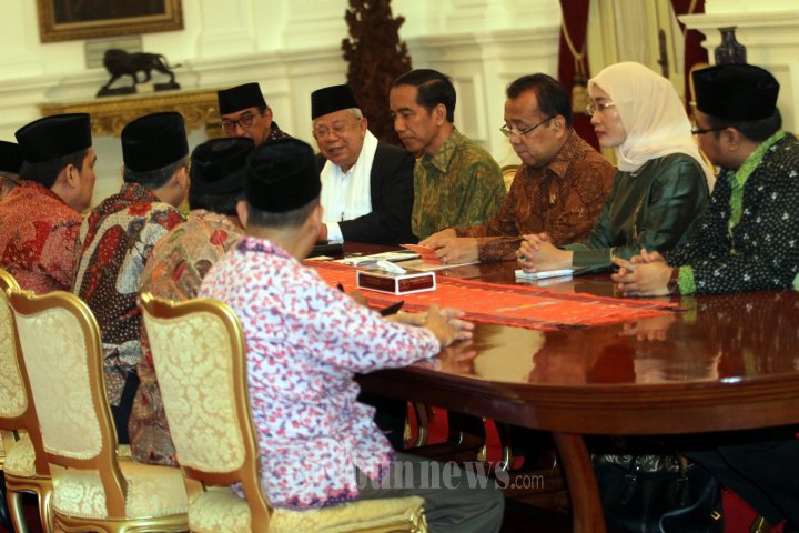 Presiden Jokowi Bertemu Petinggi PBNU Bahas Internasional Summit