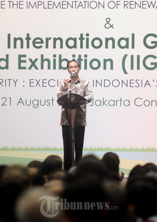 Presiden Jokowi Buka Pameran Indonesia Energi Baru dan Terbaruka