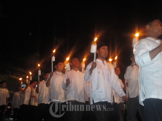 Presiden Jokowi dan Ibu Negara Malam Takbiran di Aceh