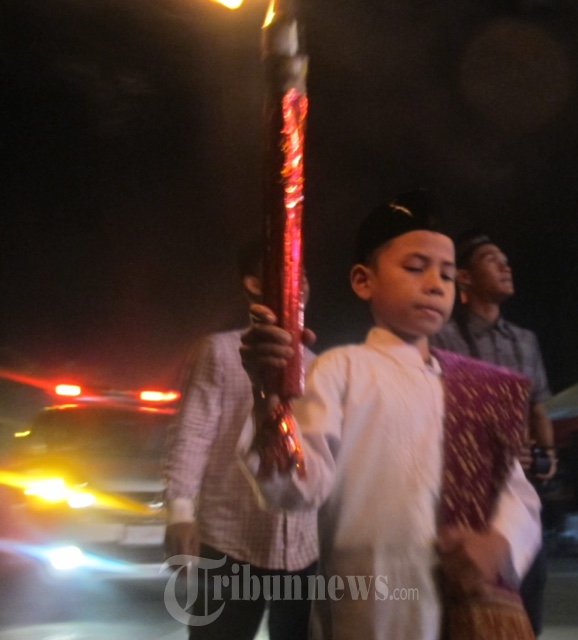 Presiden Jokowi dan Ibu Negara Malam Takbiran di Aceh