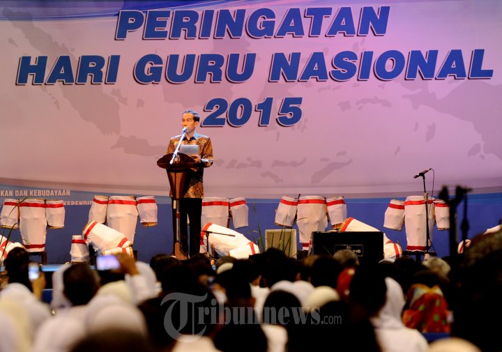 Presiden Jokowi Hadiri Peringatan Hari Guru Nasional 2015