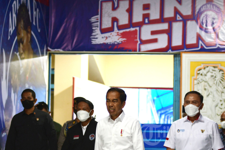 Presiden Jokowi Kunjungi Stadion Kanjuruhan