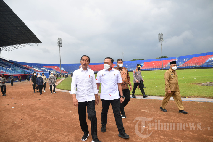 Presiden Jokowi Kunjungi Stadion Kanjuruhan