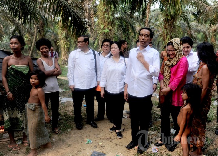 Presiden Jokowi Kunjungi Suku Anak Dalam