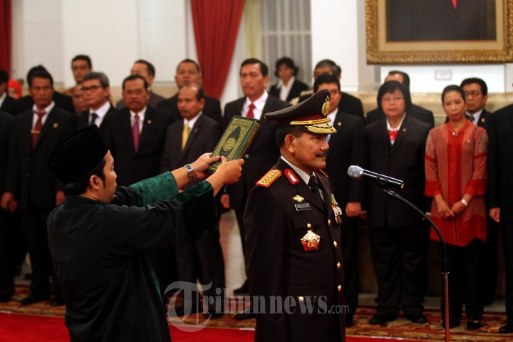 Presiden Jokowi Lantik Kapolri