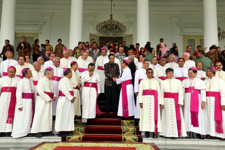 Presiden Jokowi Mendapat Kunjungan Para Uskup Se-Indonesia