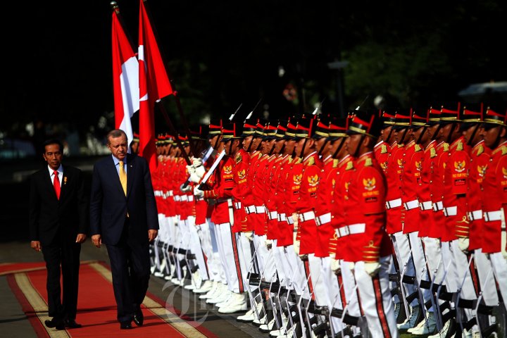 Presiden Jokowi Mendapat Kunjungan Presiden Turki