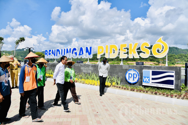 Presiden Jokowi Resmikan Bendungan Pidekso di Wonogiri