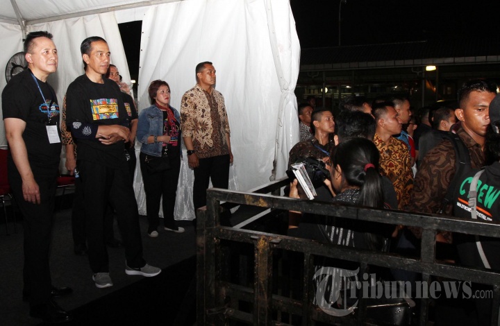Presiden Jokowi Saksikan Synchronize Fest 2017