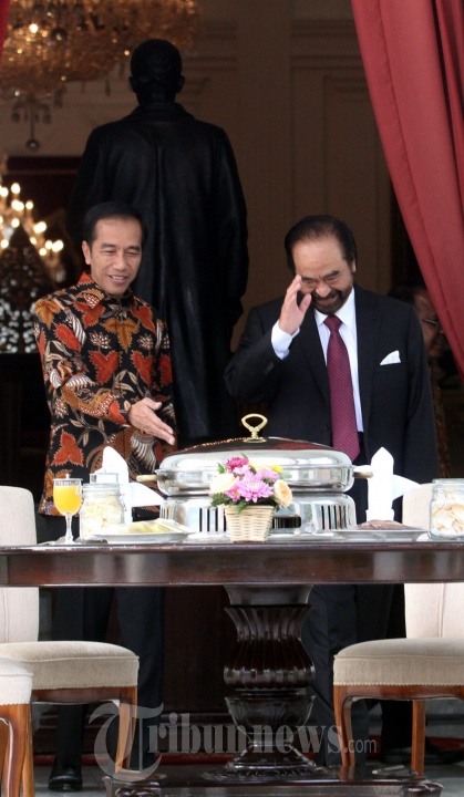 Presiden Jokowi Sarapan Pagi Bersama Ketum NasDem