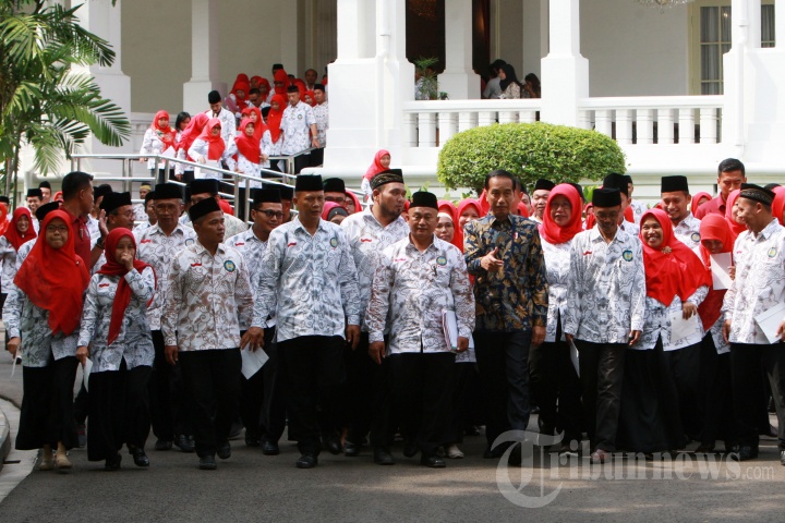 Presiden Jokowi Silaturahmi Dengan Guru