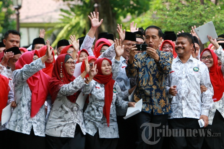 Presiden Jokowi Silaturahmi Dengan Guru