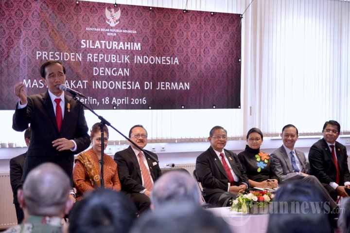 Presiden Jokowi Temui WNI di Jerman