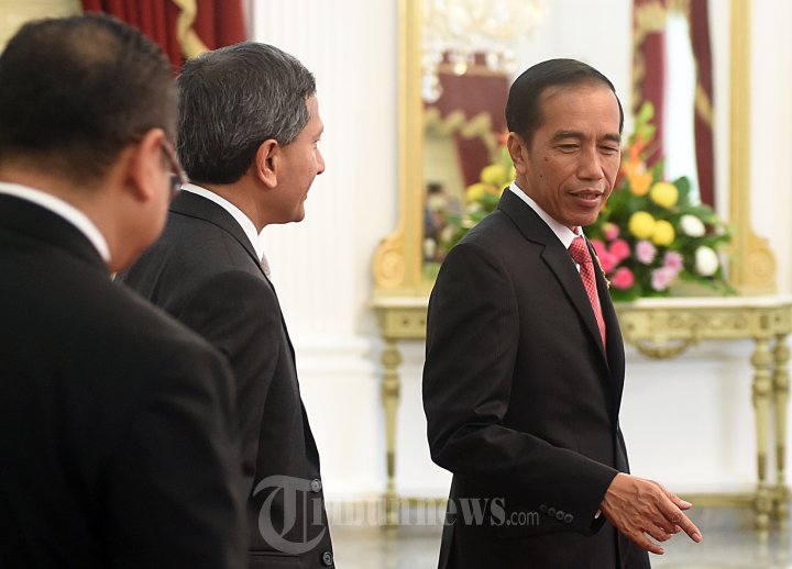 Presiden Jokowi Terima Kunjungan Kehormatan Menlu Singapura