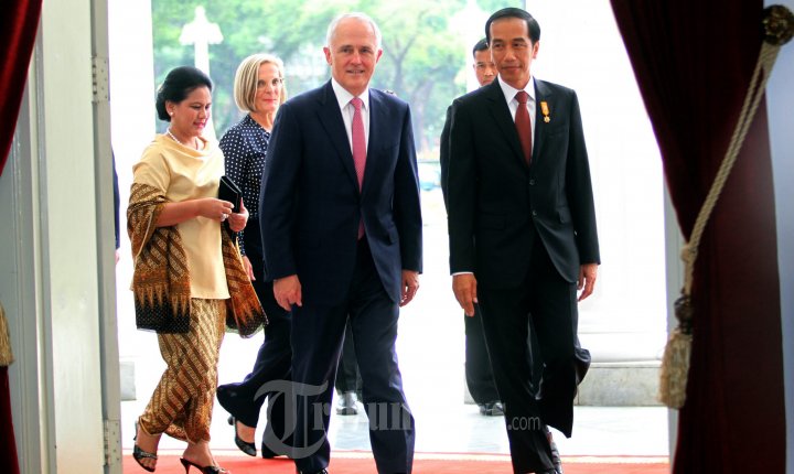 Presiden Jokowi Terima Kunjungan PM Australia Malcolm Turnbull