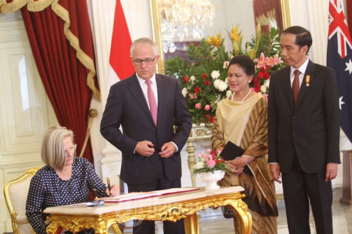 Presiden Jokowi Terima Kunjungan PM Australia Malcolm Turnbull