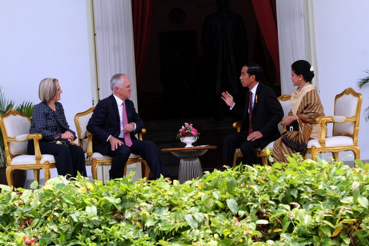 Presiden Jokowi Terima Kunjungan PM Australia Malcolm Turnbull