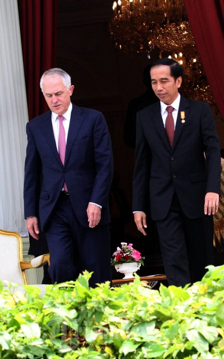 Presiden Jokowi Terima Kunjungan PM Australia Malcolm Turnbull