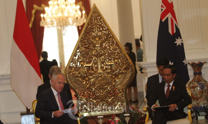 Presiden Jokowi Terima Kunjungan PM Australia Malcolm Turnbull