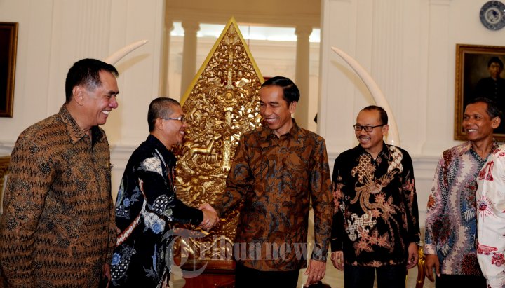 Presiden Jokowi Terima Pengurus HINABI dan LPJKN