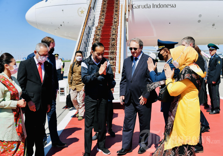 Presiden Jokowi Tiba di Rusia
