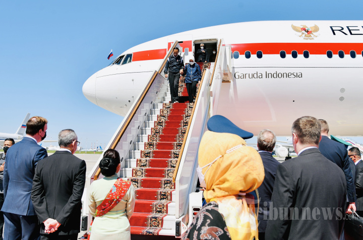 Presiden Jokowi Tiba di Rusia