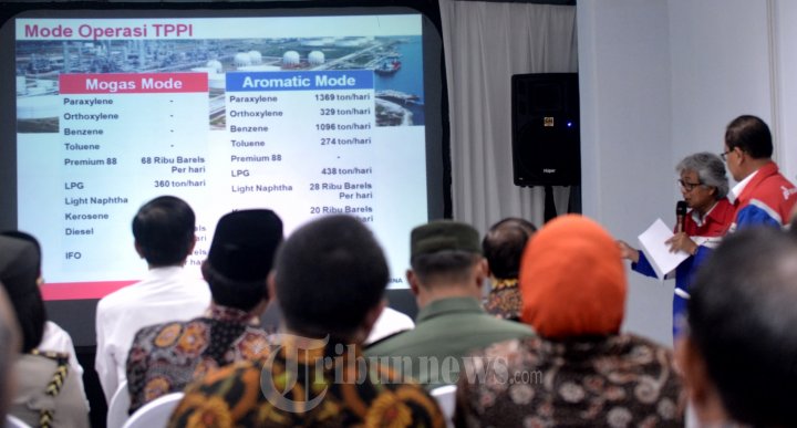 Presiden Jokowi Tinjau Kilang PT TPPI