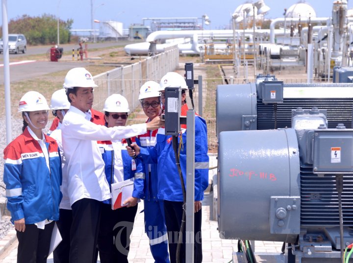 Presiden Jokowi Tinjau Kilang PT TPPI