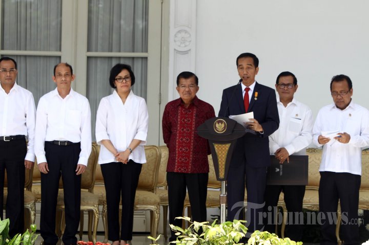 Presiden Jokowi Umumkan Reshuffle Kabinet Jilid 2