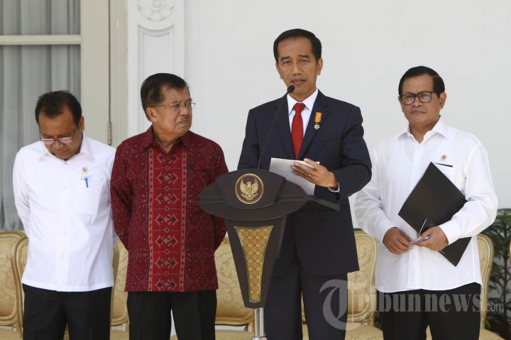 Presiden Jokowi Umumkan Reshuffle Kabinet Jilid 2