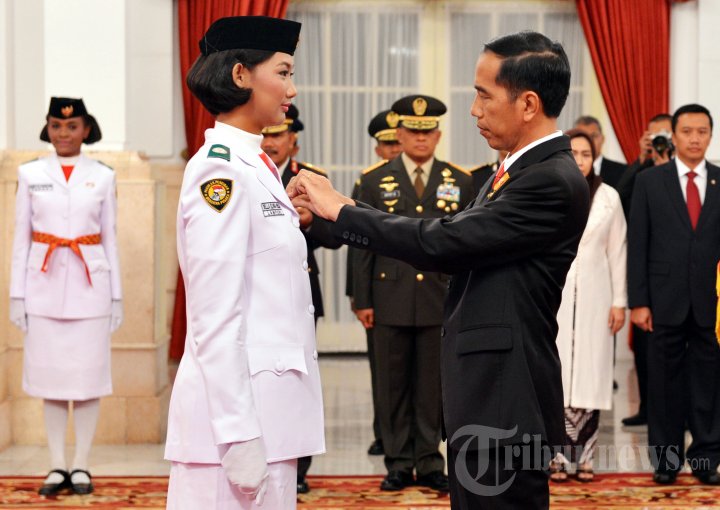 Presiden Kukuhkan Anggota Paskibraka