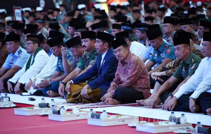 Presiden RI Buka Puasa Bersama Keluarga Besar TNI-Polri